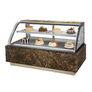 Double-arc bakery display cases bakery cooler