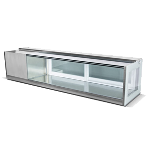 R & amp; Luxury Right Angle sushi display refrigerated food display cases