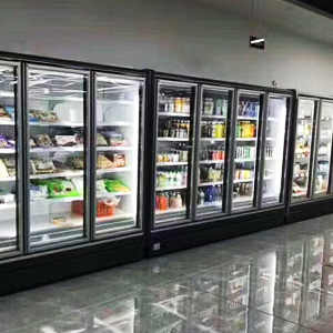 Glass door refrigerated display case