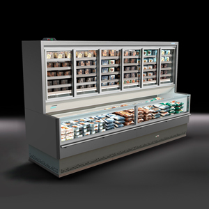 Amalgamated Small Supermarket Glass door Display Cases