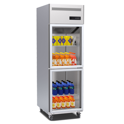 Top and bottom air commercial refrigerator