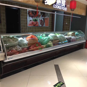 Effect drawing of the use of cooked food cabinet Deli, Fresh Meat display cases, counters