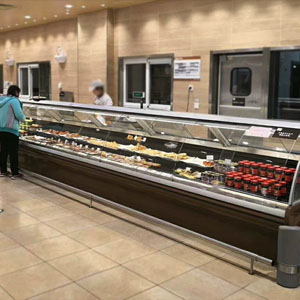 Front and back sliding doors for the Deli counter