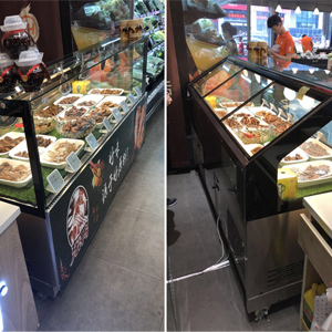 Front and back sliding doors for the Deli counter