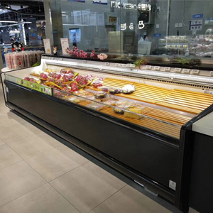 Open Meat Locker, Red Meat Refrigerated Display Case