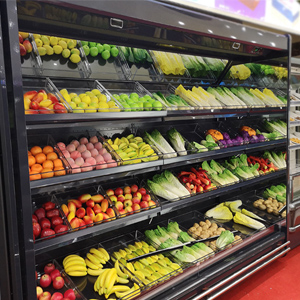 Vertical four-layer fresh-keeping cabinet for fruits and vegetables