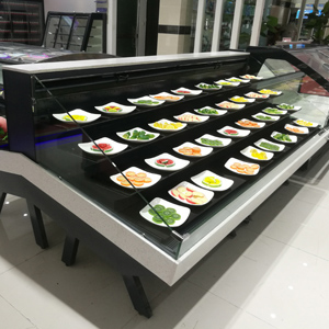 Double-sided, double-decker fruit crisper Multi-Deck Merchandiser