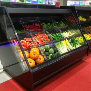 Open fruit and vegetable crisper with three storeys Multi-Deck Merchandiser