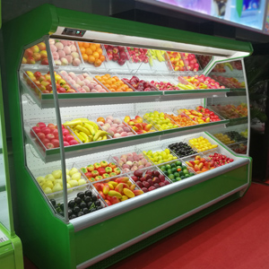 Vertical three-layer fruit and vegetable Multi-Deck Merchandiser for Dairy, Deli, Produce and Beverage