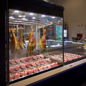 Fresh meat hung meat refrigerated one cabinet Red Meat Refrigerated Display Case