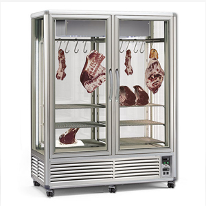 One door, two doors, meat locker meat display case