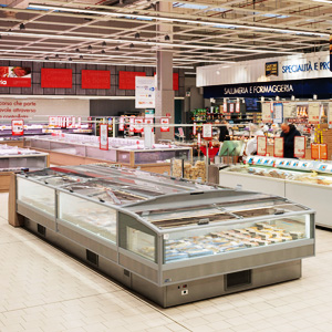Supermarket air-cooled Combined Island Cabinet Supermarket Island Freezer